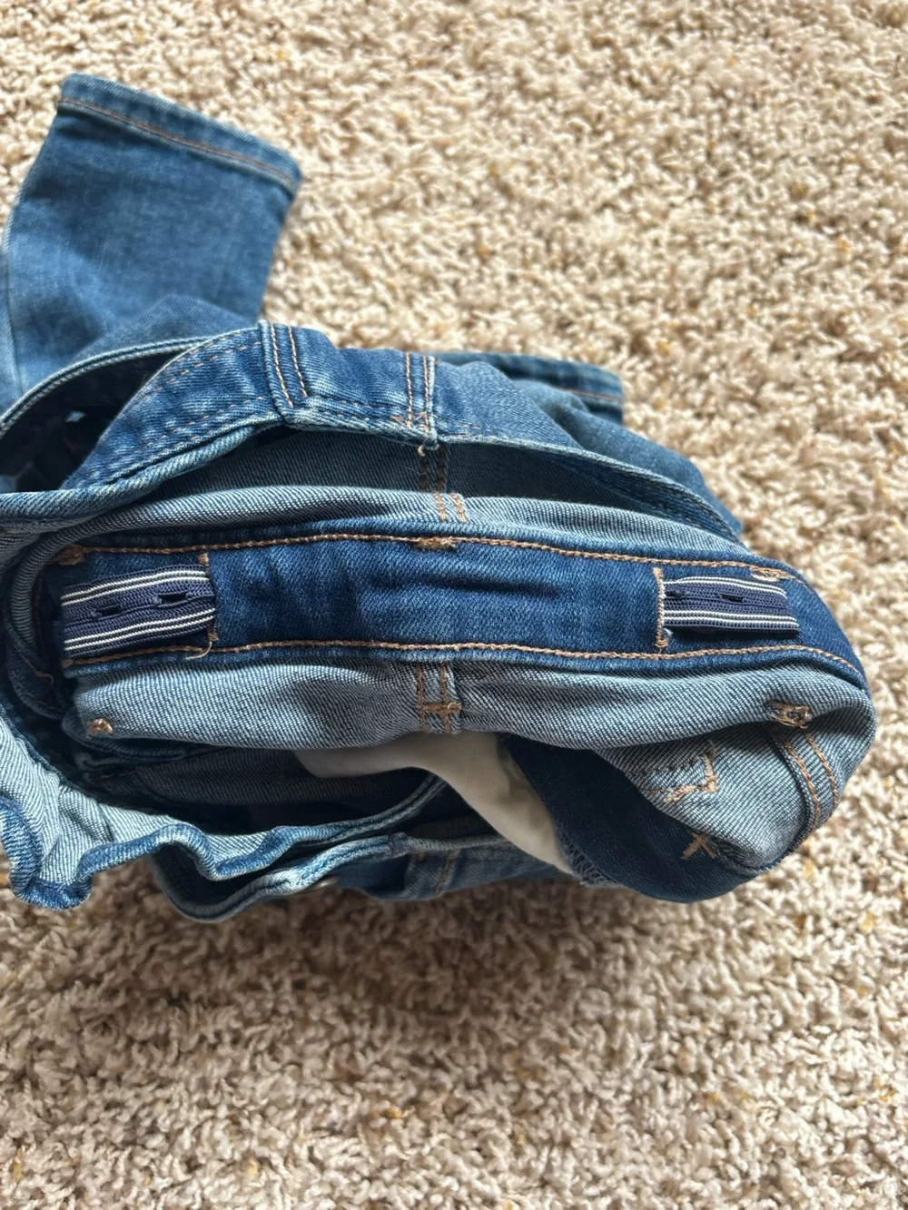 Baby GAP Denim Overalls Ruffle Straps 2T